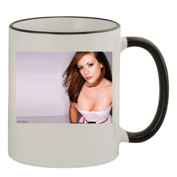 Alyssa Milano 11oz Colored Rim & Handle Mug