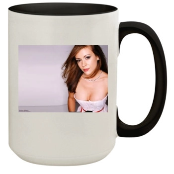 Alyssa Milano 15oz Colored Inner & Handle Mug