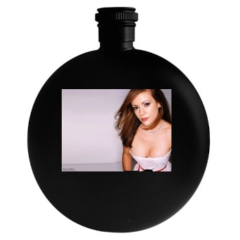 Alyssa Milano Round Flask