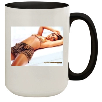 Alyssa Milano 15oz Colored Inner & Handle Mug