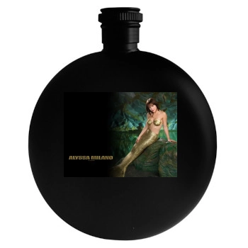 Alyssa Milano Round Flask