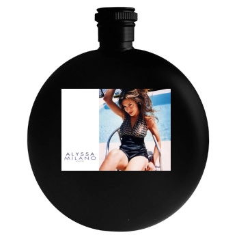 Alyssa Milano Round Flask