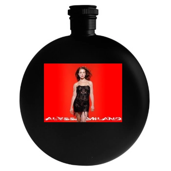 Alyssa Milano Round Flask