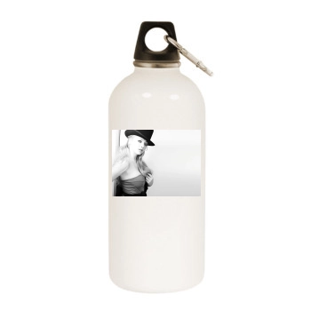 Amanda Seyfried White Water Bottle With Carabiner