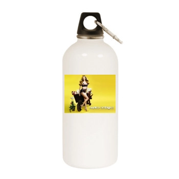 Amanda Seyfried White Water Bottle With Carabiner