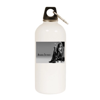 Amanda Seyfried White Water Bottle With Carabiner