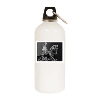 Amanda Seyfried White Water Bottle With Carabiner