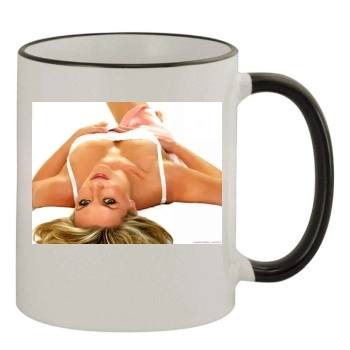 Amanda Tapping 11oz Colored Rim & Handle Mug