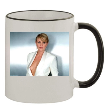 Amanda Tapping 11oz Colored Rim & Handle Mug