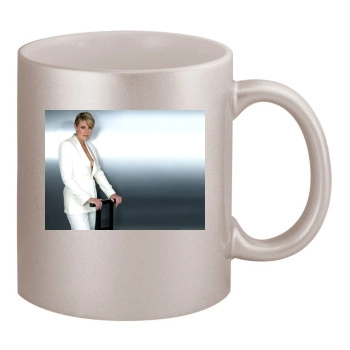 Amanda Tapping 11oz Metallic Silver Mug