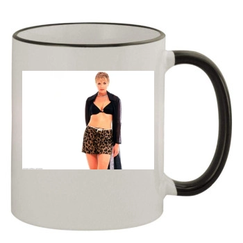 Amanda Tapping 11oz Colored Rim & Handle Mug