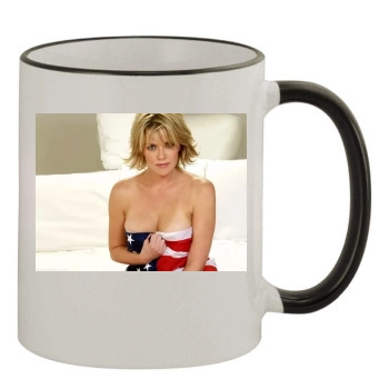 Amanda Tapping 11oz Colored Rim & Handle Mug