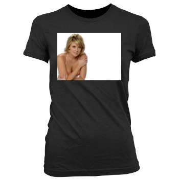 Amanda Tapping Women's Junior Cut Crewneck T-Shirt