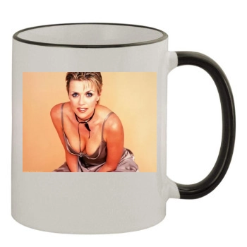 Amanda Tapping 11oz Colored Rim & Handle Mug