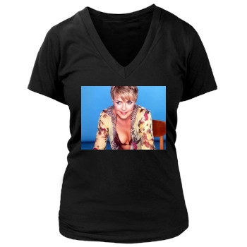 Amanda Tapping Women's Deep V-Neck TShirt