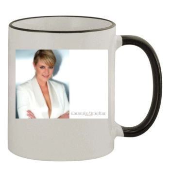 Amanda Tapping 11oz Colored Rim & Handle Mug