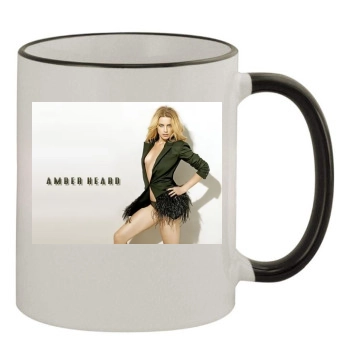 Amber Heard 11oz Colored Rim & Handle Mug