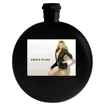 Amber Heard Round Flask