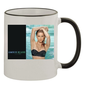 Amber Heard 11oz Colored Rim & Handle Mug