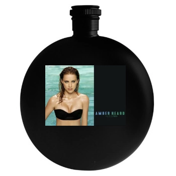 Amber Heard Round Flask