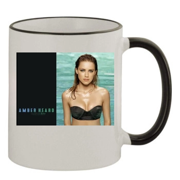 Amber Heard 11oz Colored Rim & Handle Mug