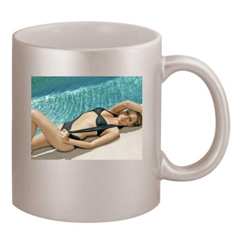 Amber Heard 11oz Metallic Silver Mug