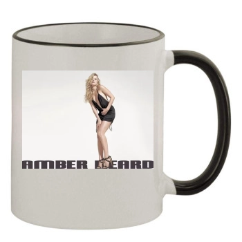 Amber Heard 11oz Colored Rim & Handle Mug