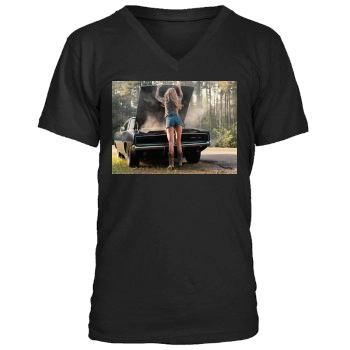 Amber Heard Men's V-Neck T-Shirt