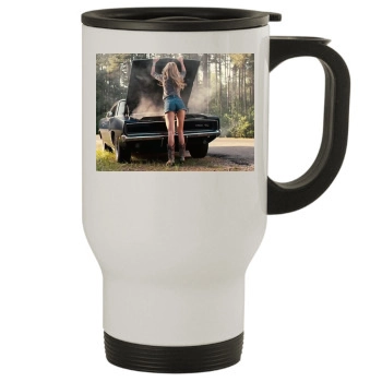 Amber Heard Stainless Steel Travel Mug