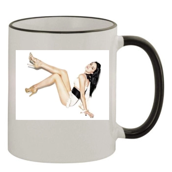 Amber Heard 11oz Colored Rim & Handle Mug