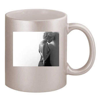 Amber Heard 11oz Metallic Silver Mug