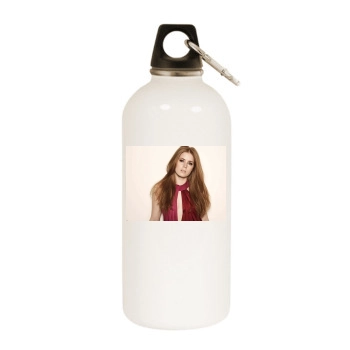 Amy Adams White Water Bottle With Carabiner