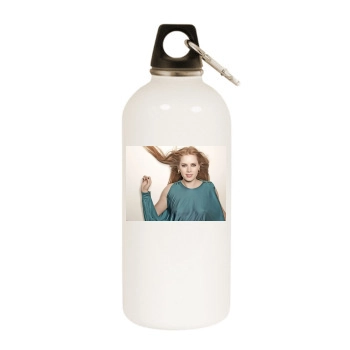 Amy Adams White Water Bottle With Carabiner