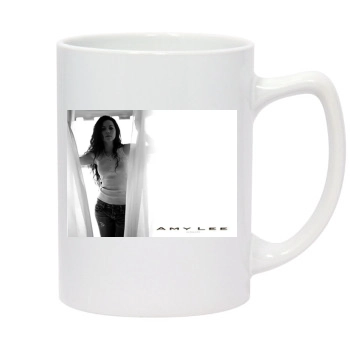 Amy Lee 14oz White Statesman Mug