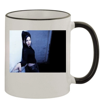 Amy Lee 11oz Colored Rim & Handle Mug