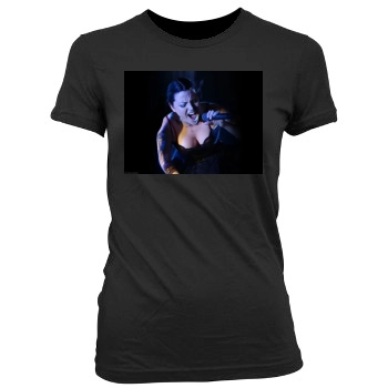 Amy Lee Women's Junior Cut Crewneck T-Shirt