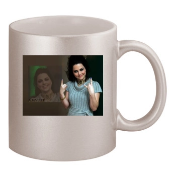 Amy Lee 11oz Metallic Silver Mug