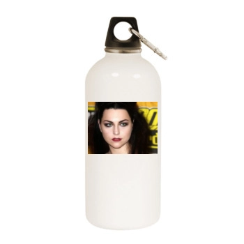 Amy Lee White Water Bottle With Carabiner