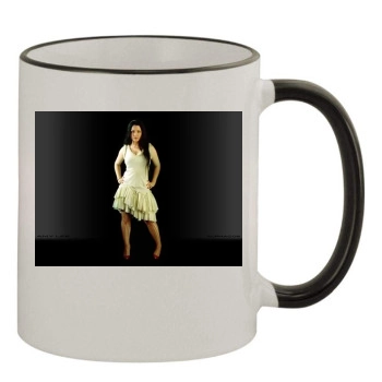 Amy Lee 11oz Colored Rim & Handle Mug