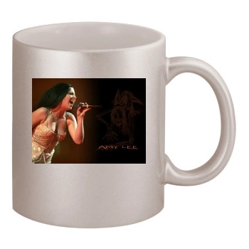 Amy Lee 11oz Metallic Silver Mug