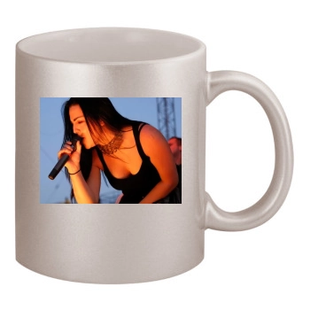 Amy Lee 11oz Metallic Silver Mug