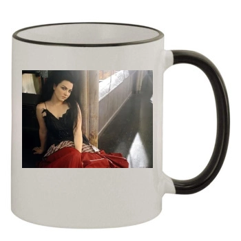 Amy Lee 11oz Colored Rim & Handle Mug