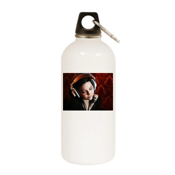 Amy Lee White Water Bottle With Carabiner