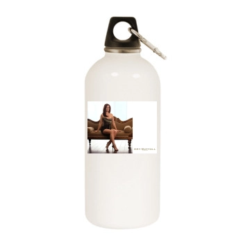 Amy Nuttall White Water Bottle With Carabiner