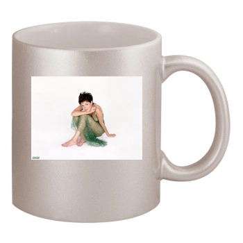 Anna Friel 11oz Metallic Silver Mug