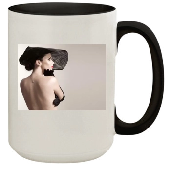 Anna Friel 15oz Colored Inner & Handle Mug