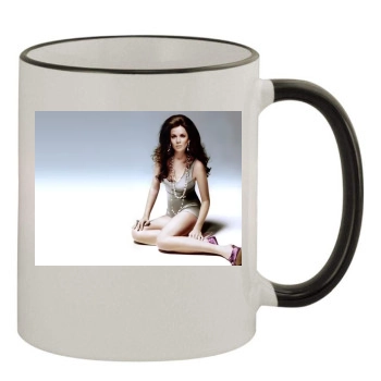 Anna Friel 11oz Colored Rim & Handle Mug