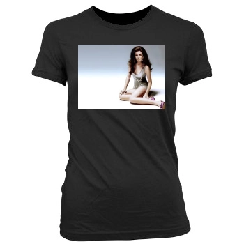 Anna Friel Women's Junior Cut Crewneck T-Shirt