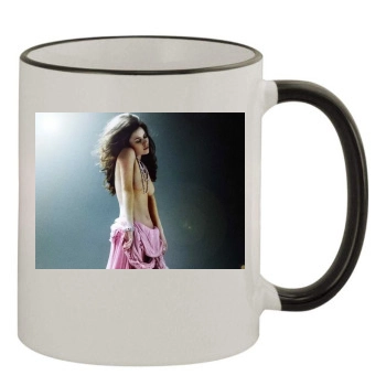 Anna Friel 11oz Colored Rim & Handle Mug