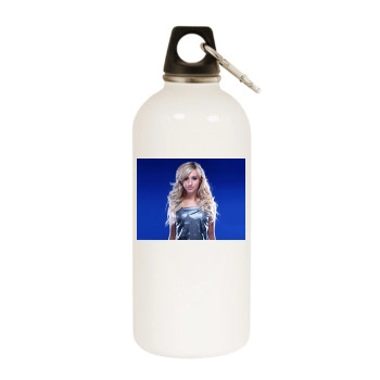 Ashley Tisdale White Water Bottle With Carabiner